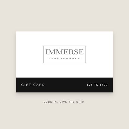 Immerse Performance gift card, $25 to $100